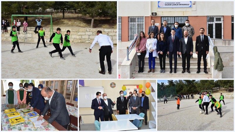 Başkan Taylan’ın öğrencilerle mutlu anları gülümsetti