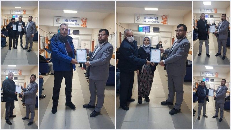 Yaylabağlı vatandaşlar tapularına kavuştu