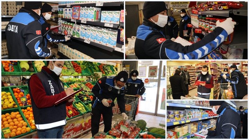 Emirdağ zabıta ekiplerinden fiyat etiket kontrolü