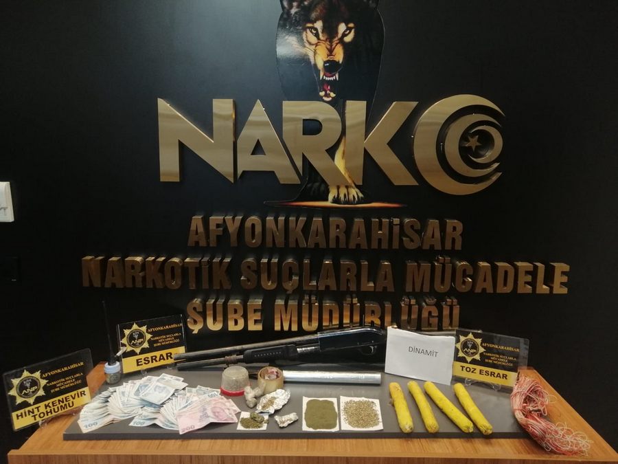 Narkotikten İhsaniye’de operasyon