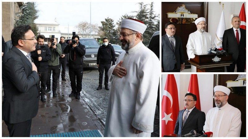 Diyanet İşleri Başkanı Prof. Dr. Ali Erbaş, Vali Çiçek’i ziyaret etti